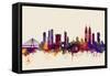 Mumbai Skyline India Bombay-Michael Tompsett-Framed Stretched Canvas