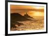 Mumbles Lighthouse, Bracelet Bay, Gower, Swansea, Wales, United Kingdom, Europe-Billy-Framed Photographic Print