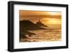 Mumbles Lighthouse, Bracelet Bay, Gower, Swansea, Wales, United Kingdom, Europe-Billy-Framed Photographic Print