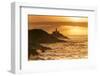 Mumbles Lighthouse, Bracelet Bay, Gower, Swansea, Wales, United Kingdom, Europe-Billy-Framed Photographic Print