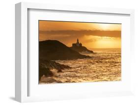 Mumbles Lighthouse, Bracelet Bay, Gower, Swansea, Wales, United Kingdom, Europe-Billy-Framed Photographic Print