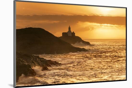 Mumbles Lighthouse, Bracelet Bay, Gower, Swansea, Wales, United Kingdom, Europe-Billy-Mounted Photographic Print