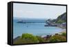 Mumbles Lighthouse, Mumbles Pier, Mumbles, Gower, Swansea, Wales, United Kingdom, Europe-Billy Stock-Framed Stretched Canvas