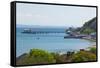 Mumbles Lighthouse, Mumbles Pier, Mumbles, Gower, Swansea, Wales, United Kingdom, Europe-Billy Stock-Framed Stretched Canvas