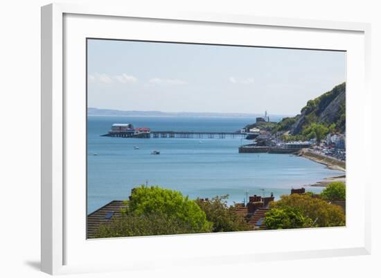 Mumbles Lighthouse, Mumbles Pier, Mumbles, Gower, Swansea, Wales, United Kingdom, Europe-Billy Stock-Framed Photographic Print