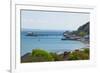 Mumbles Lighthouse, Mumbles Pier, Mumbles, Gower, Swansea, Wales, United Kingdom, Europe-Billy Stock-Framed Photographic Print