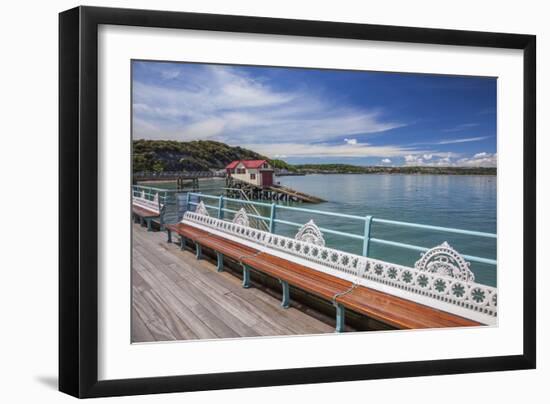 Mumbles Pier, Mumbles, Gower, Swansea, Wales, United Kingdom, Europe-Billy Stock-Framed Photographic Print