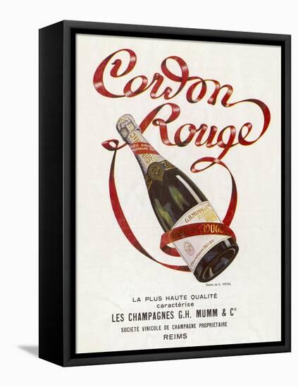 Mumm's Cordon Rouge Champagne-null-Framed Stretched Canvas
