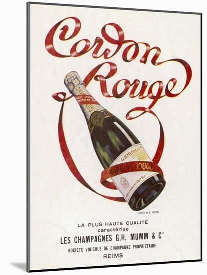 Mumm's Cordon Rouge Champagne-null-Mounted Photographic Print