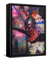 Mumma Africa (oil on panel)-Aaron Bevan-Bailey-Framed Stretched Canvas