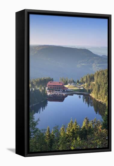 Mummelsee Lake, Black Forest, Baden Wurttemberg, Germany, Europe-Markus-Framed Stretched Canvas