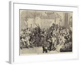 Mummers at Christmas in the Olden Time-null-Framed Giclee Print