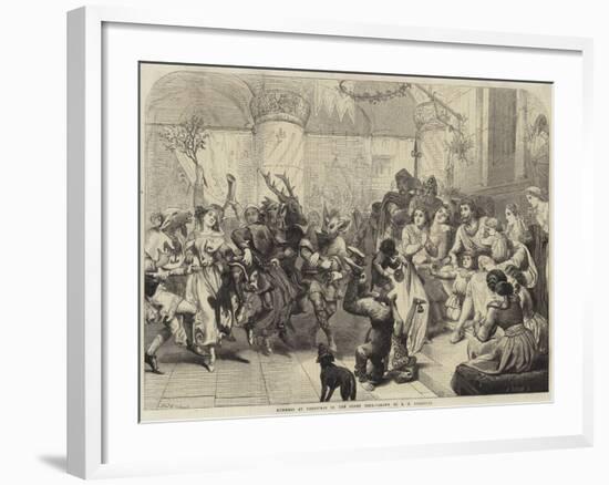 Mummers at Christmas in the Olden Time-null-Framed Giclee Print