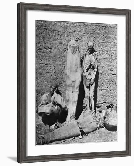 Mummies at Excavation Site-null-Framed Photographic Print