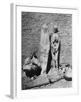 Mummies at Excavation Site-null-Framed Photographic Print