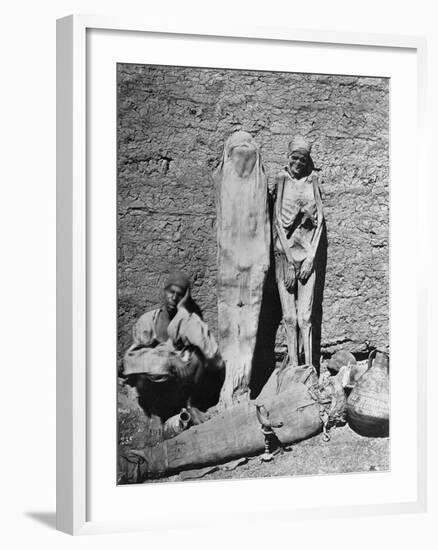 Mummies at Excavation Site-null-Framed Photographic Print