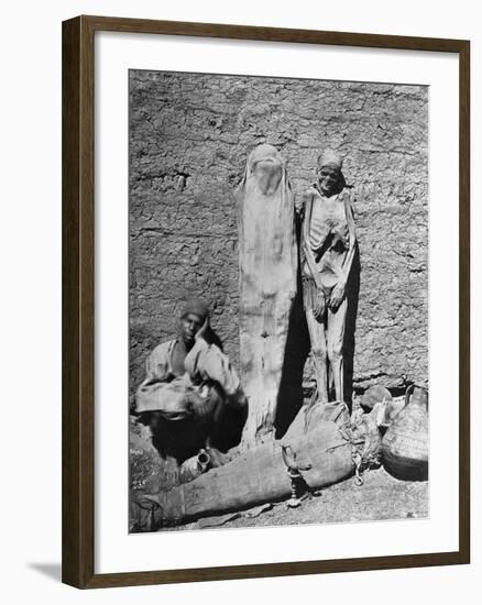 Mummies at Excavation Site-null-Framed Photographic Print