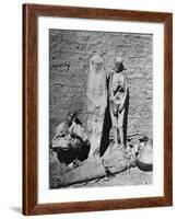 Mummies at Excavation Site-null-Framed Photographic Print