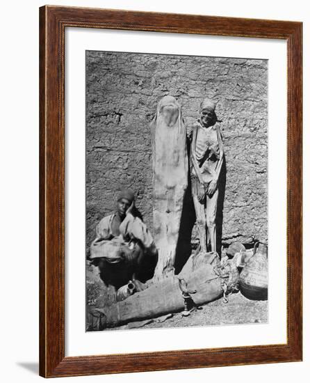 Mummies at Excavation Site-null-Framed Photographic Print