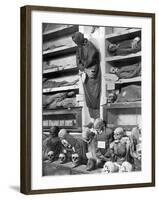 Mummies in the Palermo Catacombs, Italy-Giorgio Sommer-Framed Photographic Print