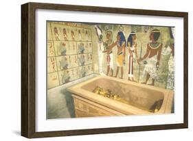 Mummy Case, Friezes, Egypt-null-Framed Art Print