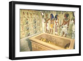 Mummy Case, Friezes, Egypt-null-Framed Art Print