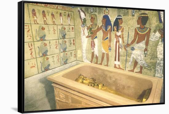 Mummy Case, Friezes, Egypt-null-Framed Stretched Canvas