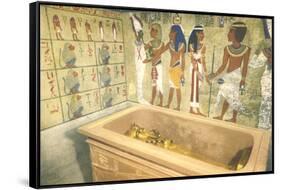 Mummy Case, Friezes, Egypt-null-Framed Stretched Canvas