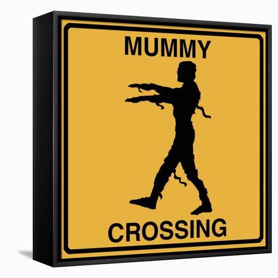 Mummy Crossing-Tina Lavoie-Framed Stretched Canvas