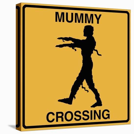 Mummy Crossing-Tina Lavoie-Stretched Canvas