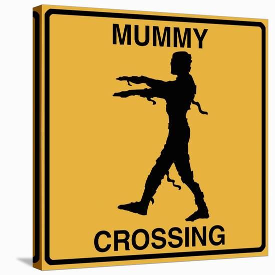 Mummy Crossing-Tina Lavoie-Stretched Canvas