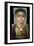 Mummy Portrait: Head of a Woman, Egyptian, 130-160 Ad (Encaustic with Gilded Stucco on Wood)-null-Framed Giclee Print