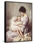 Mummy's Little Darling-Thomas Benjamin Kennington-Framed Stretched Canvas