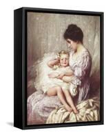 Mummy's Little Darling-Thomas Benjamin Kennington-Framed Stretched Canvas