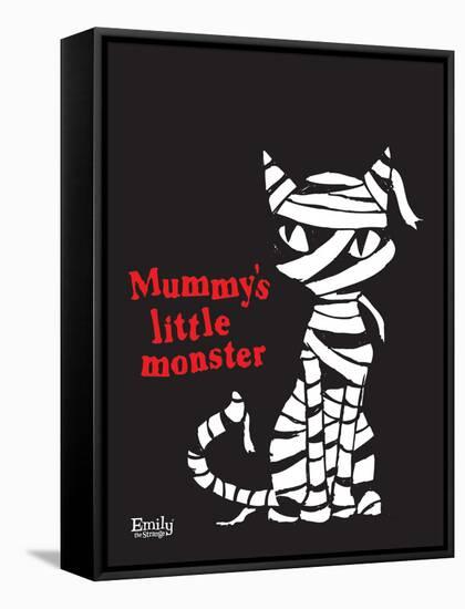 Mummy's Little Monster-Emily the Strange-Framed Stretched Canvas