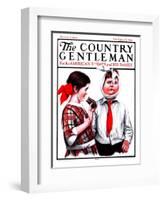 "Mumps," Country Gentleman Cover, January 5, 1924-Katherine R. Wireman-Framed Giclee Print