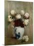 Mums in an Oriental Vase-Emil Carlsen-Mounted Giclee Print
