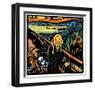 Munch Dog-Chameleon Design, Inc.-Framed Art Print