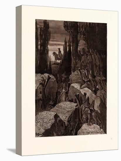 Munchausen Among the Brigands-Gustave Dore-Stretched Canvas