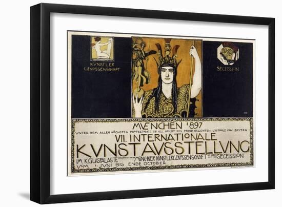 Munchen 1897, VII Internationale Kunstausstellung, 1897-Franz von Stuck-Framed Giclee Print