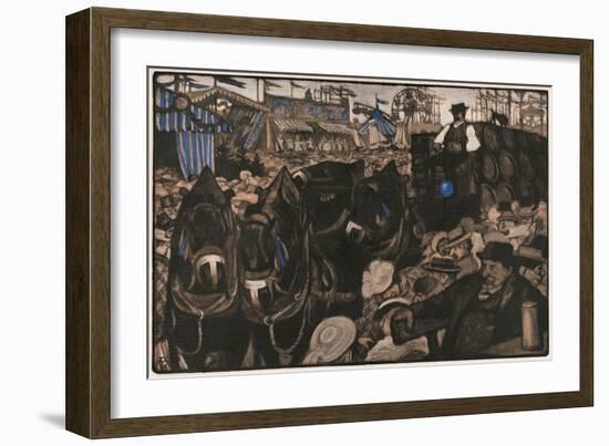 Munchen Oktoberfest-Adolf Munzer-Framed Art Print