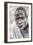 Mundari Portrait-Trevor Cole-Framed Photographic Print