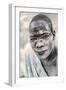 Mundari Portrait-Trevor Cole-Framed Photographic Print