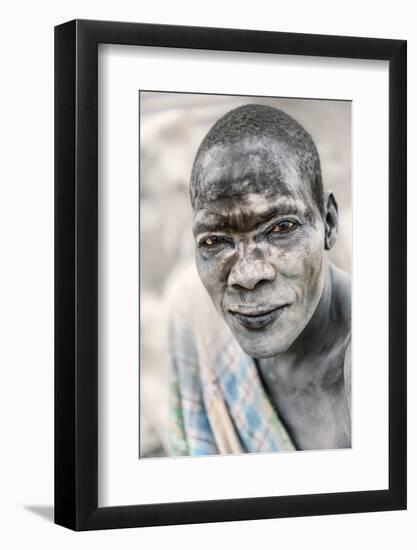 Mundari Portrait-Trevor Cole-Framed Photographic Print