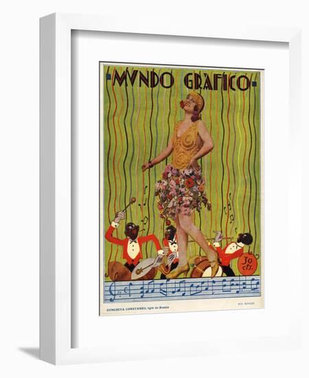 Mundo Grafico, Magazine Cover, Spain, 1927-null-Framed Giclee Print