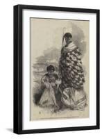 Munga-Kahu, Chief of Roto-Aire Lake, with Ko-Mari His Wife-George French Angas-Framed Giclee Print