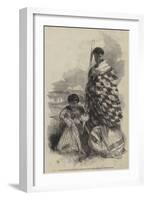 Munga-Kahu, Chief of Roto-Aire Lake, with Ko-Mari His Wife-George French Angas-Framed Giclee Print