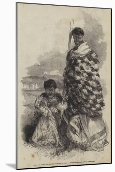 Munga-Kahu, Chief of Roto-Aire Lake, with Ko-Mari His Wife-George French Angas-Mounted Giclee Print