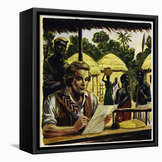 Mungo Park Trained as a Doctor and Worked in Sumatra-Alberto Salinas-Framed Stretched Canvas