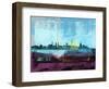 Munich Abstract Skyline I-Emma Moore-Framed Art Print